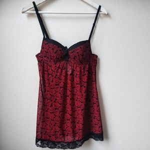 Red & Black Babydoll